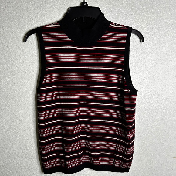 Anne Klein High neck sweater tank - Picture 1 of 3